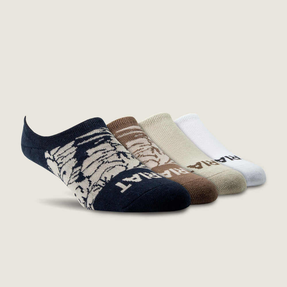 Men Hilo No Slip No Show Sock 4 Pair Multi Color Pack | Ariat Discount