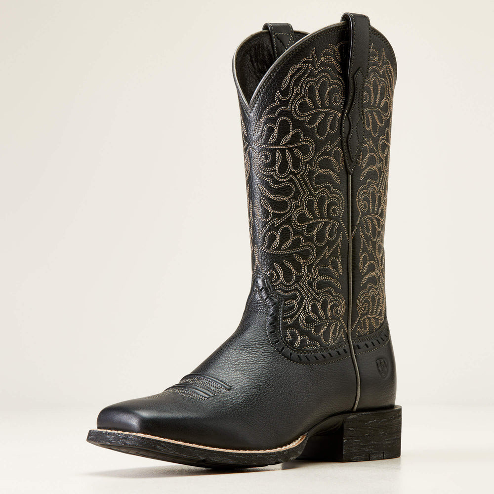 Women Round Up Remuda Wide Square Toe Western Boot | Ariat Discount