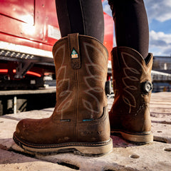 Women Riveter Pull-On BOA CSA Waterproof Composite Toe Work Boot | Ariat