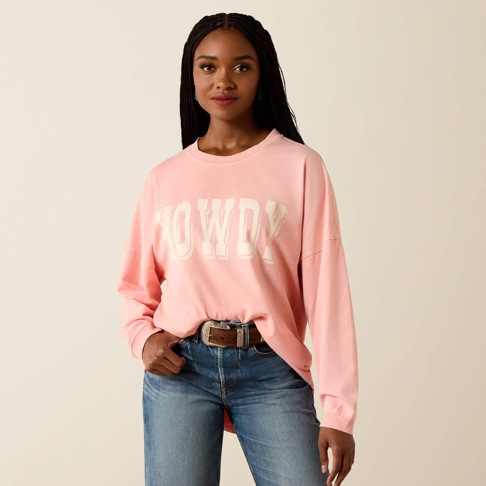 Women Canvas Oversized Long Sleeve T-Shirt | Ariat