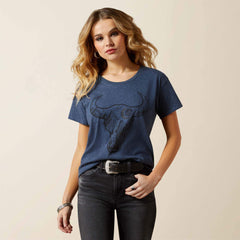 Women Ariat Bull Night Sky T-Shirt | Ariat