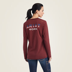 Women Rebar Workman USA Logo T-Shirt | Ariat for sale