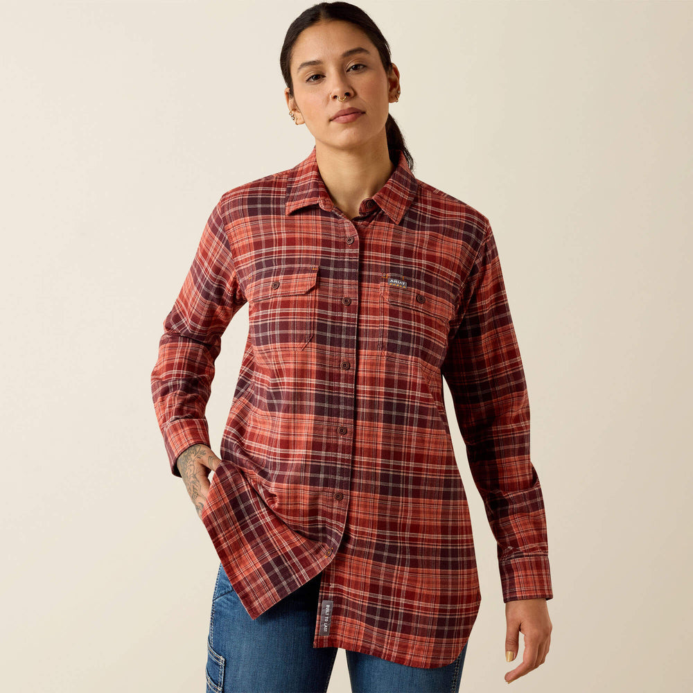 Women Rebar DuraStretch Flannel Tunic | Ariat on sale
