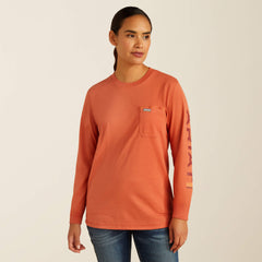 Women Rebar Workman Logo T-Shirt | Ariat for sale