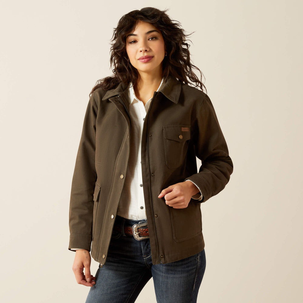 Women Western Canvas Chore Jacket | Ariat for sale