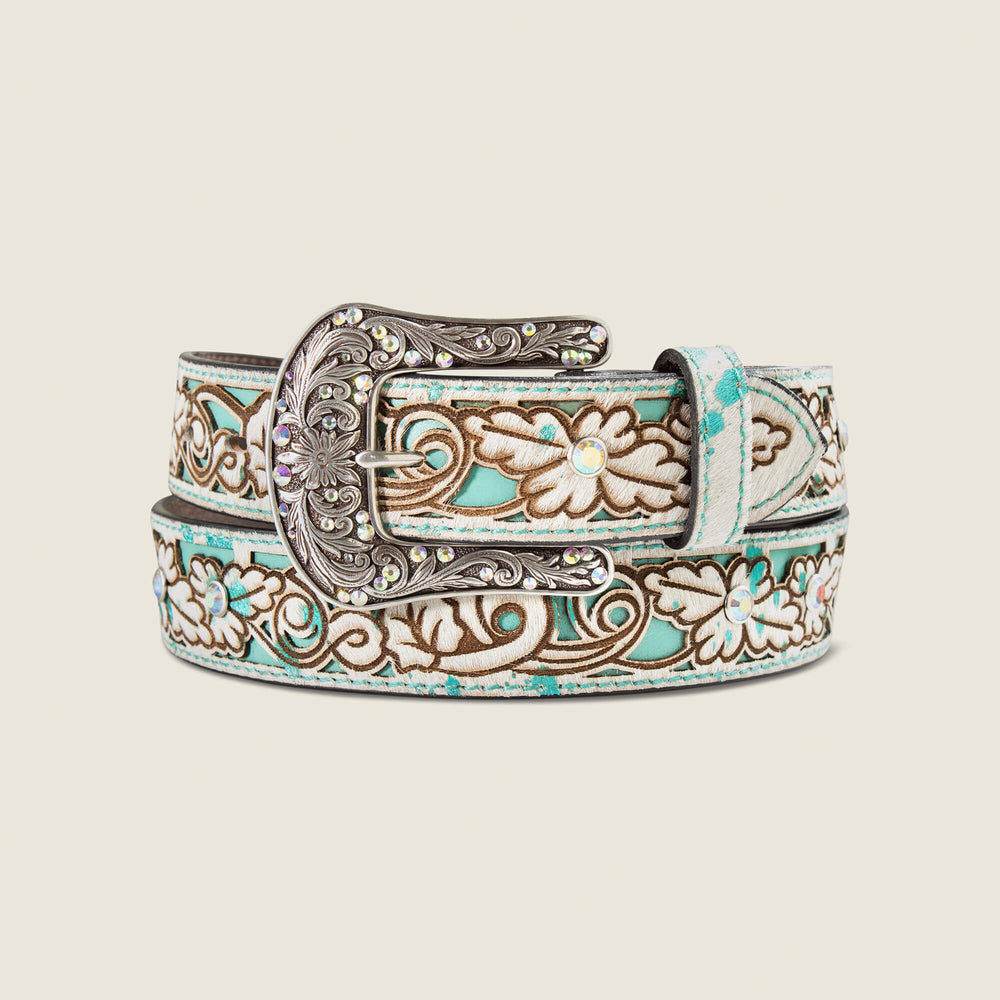 Women Hair-On Floral Belt | Ariat Discount