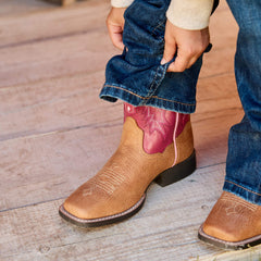 Kids Tombstone Wide Square Toe Western Boot | Ariat Outlet