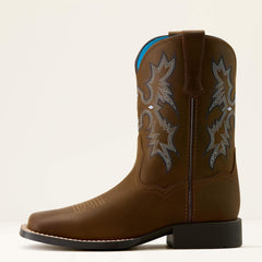 Kids Tombstone Wide Square Toe Western Boot | Ariat for sale