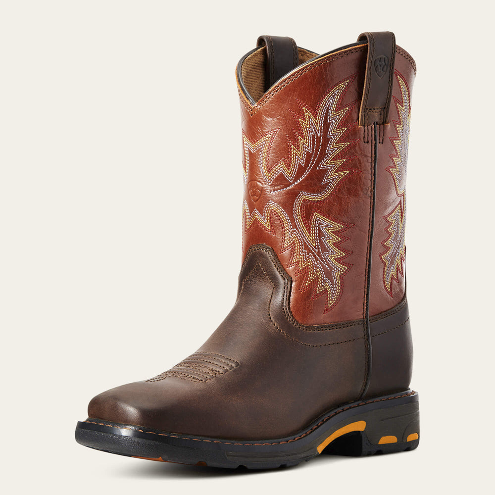 Kids WorkHog Wide Square Toe Boot | Ariat