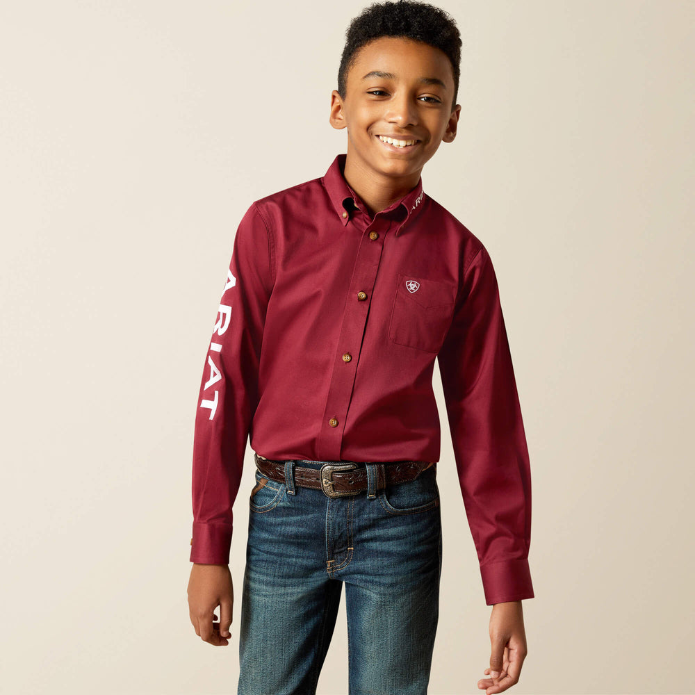 Kids Team Logo Twill Classic Fit Shirt | Ariat near me