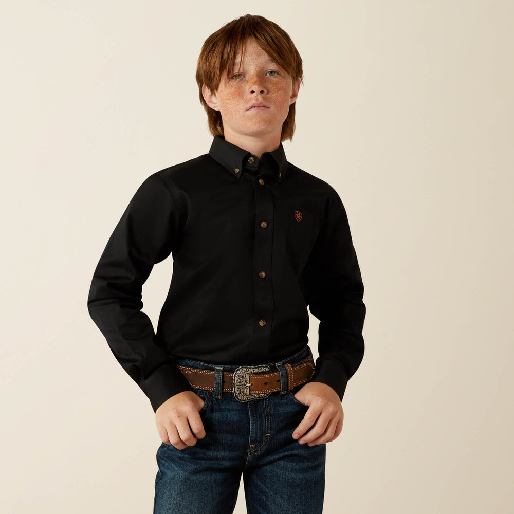 Kids Solid Twill Classic Fit Shirt | Ariat Outlet