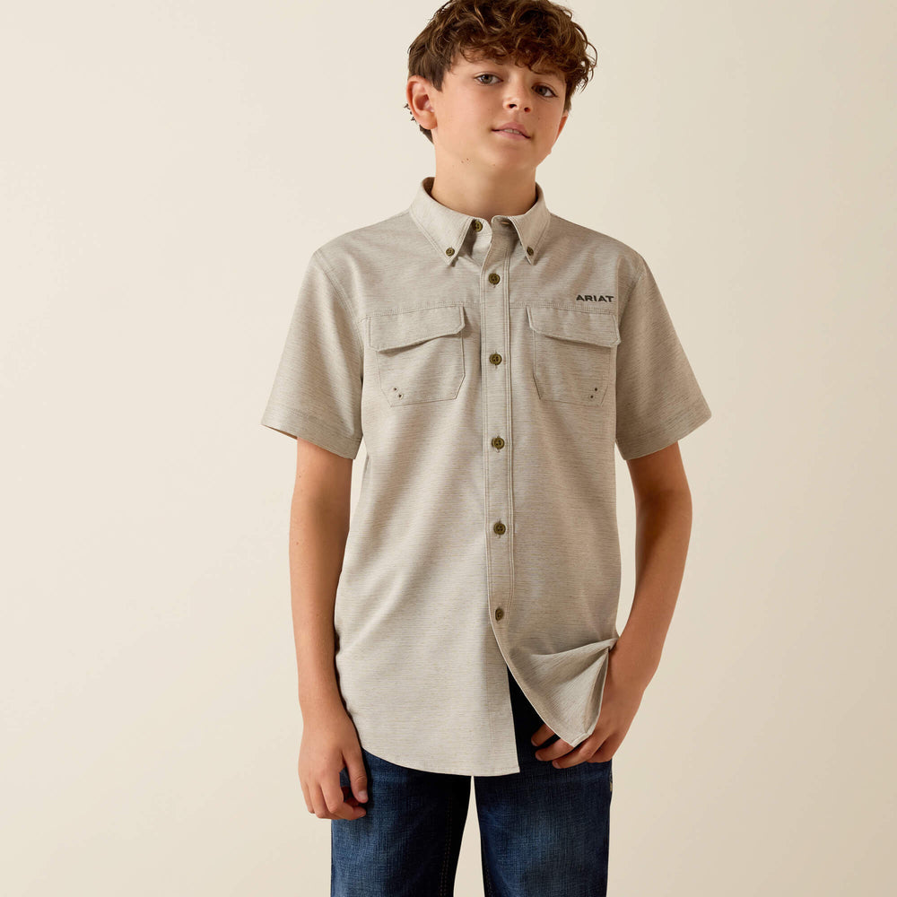 Kids VenTEK Outbound Heathered Classic Fit Shirt | Ariat Discount