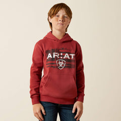 Kids Ariat Liquid Stamp Flag Hoodie | Ariat on sale