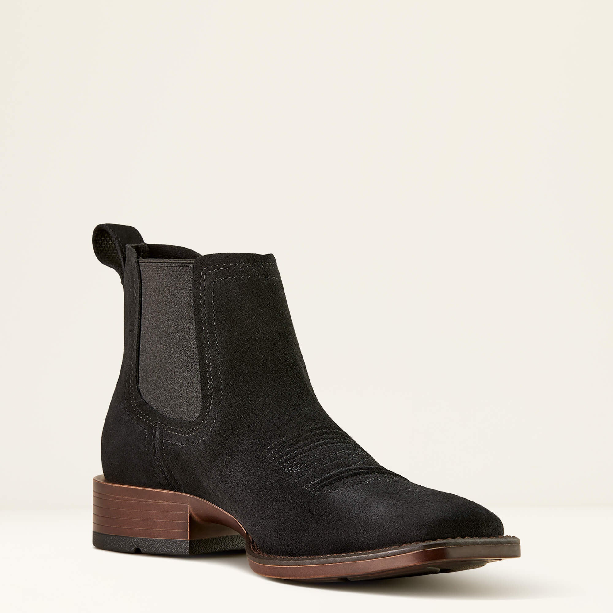 Men Booker Chelsea Wide Square Toe Western Boot | Ariat for sale