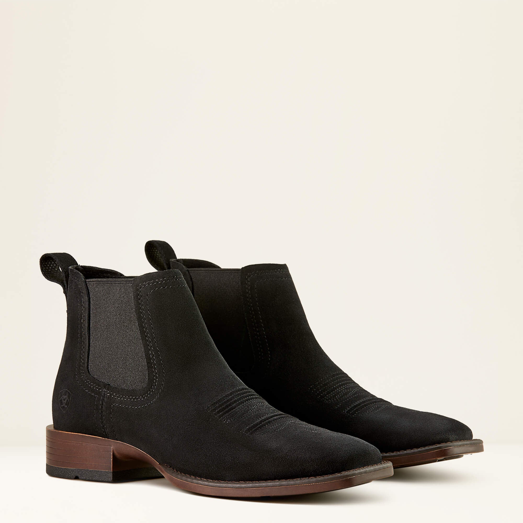 Men Booker Chelsea Wide Square Toe Western Boot | Ariat for sale