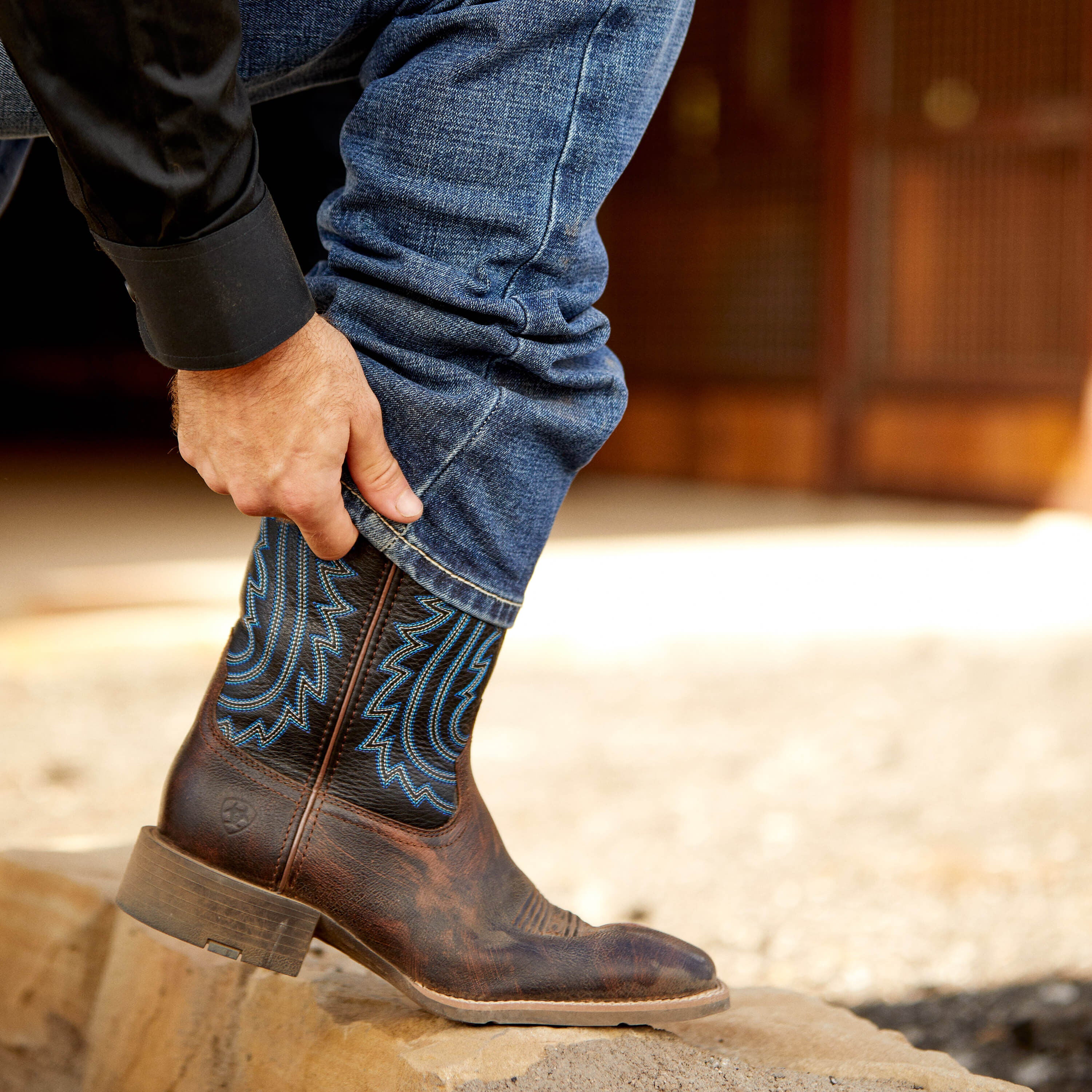 Men Sport Big Country Wide Square Toe Cowboy Boot | Ariat Discount