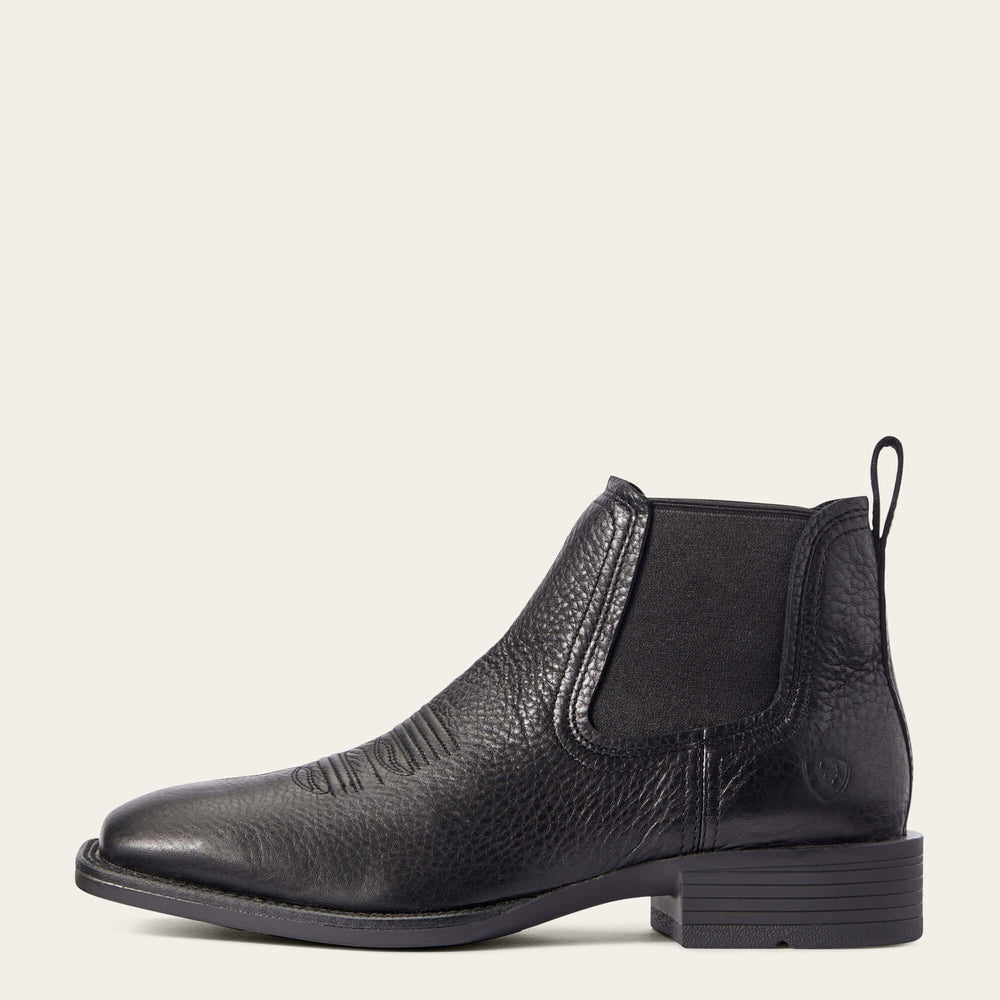 Men Booker Chelsea Wide Square Toe Western Boot | Ariat
