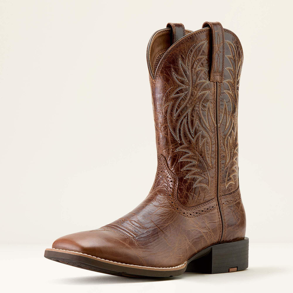 Men Sport Western Wide Square Toe Cowboy Boot | Ariat on sale