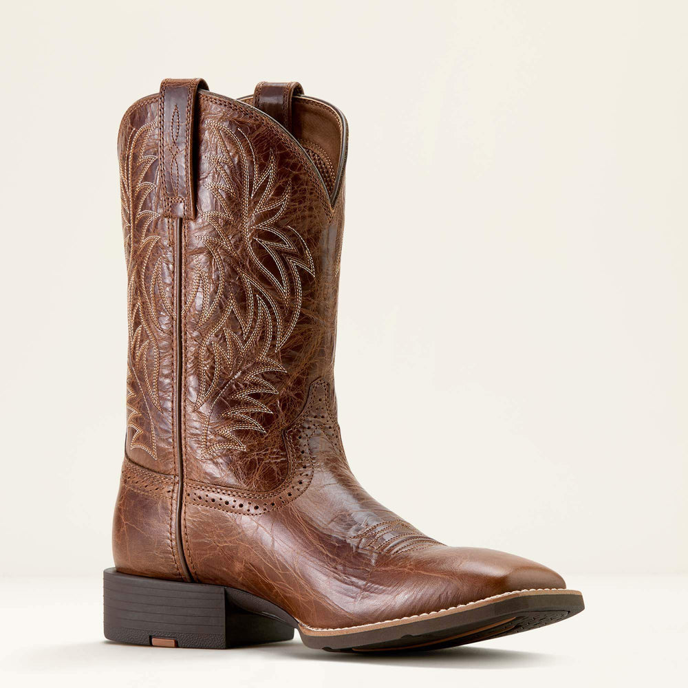 Men Sport Western Wide Square Toe Cowboy Boot | Ariat on sale