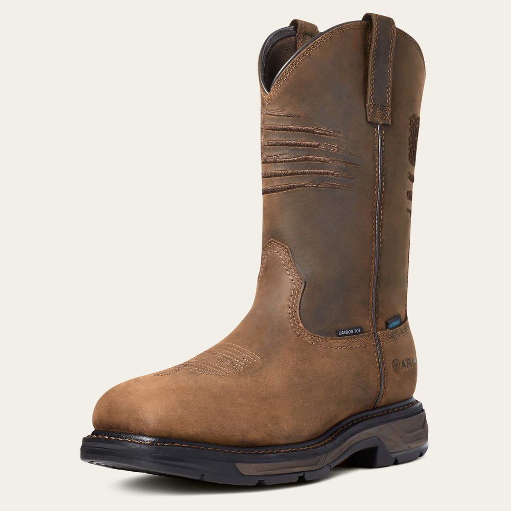 Men WorkHog XT Patriot Waterproof Carbon Toe Work Boot | Ariat
