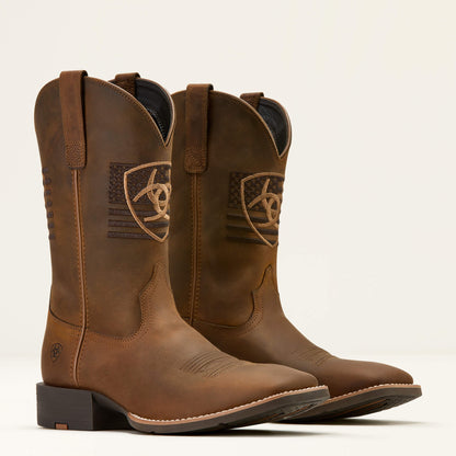 Men Sport Freedom Wide Square Toe Cowboy Boot | Ariat near me