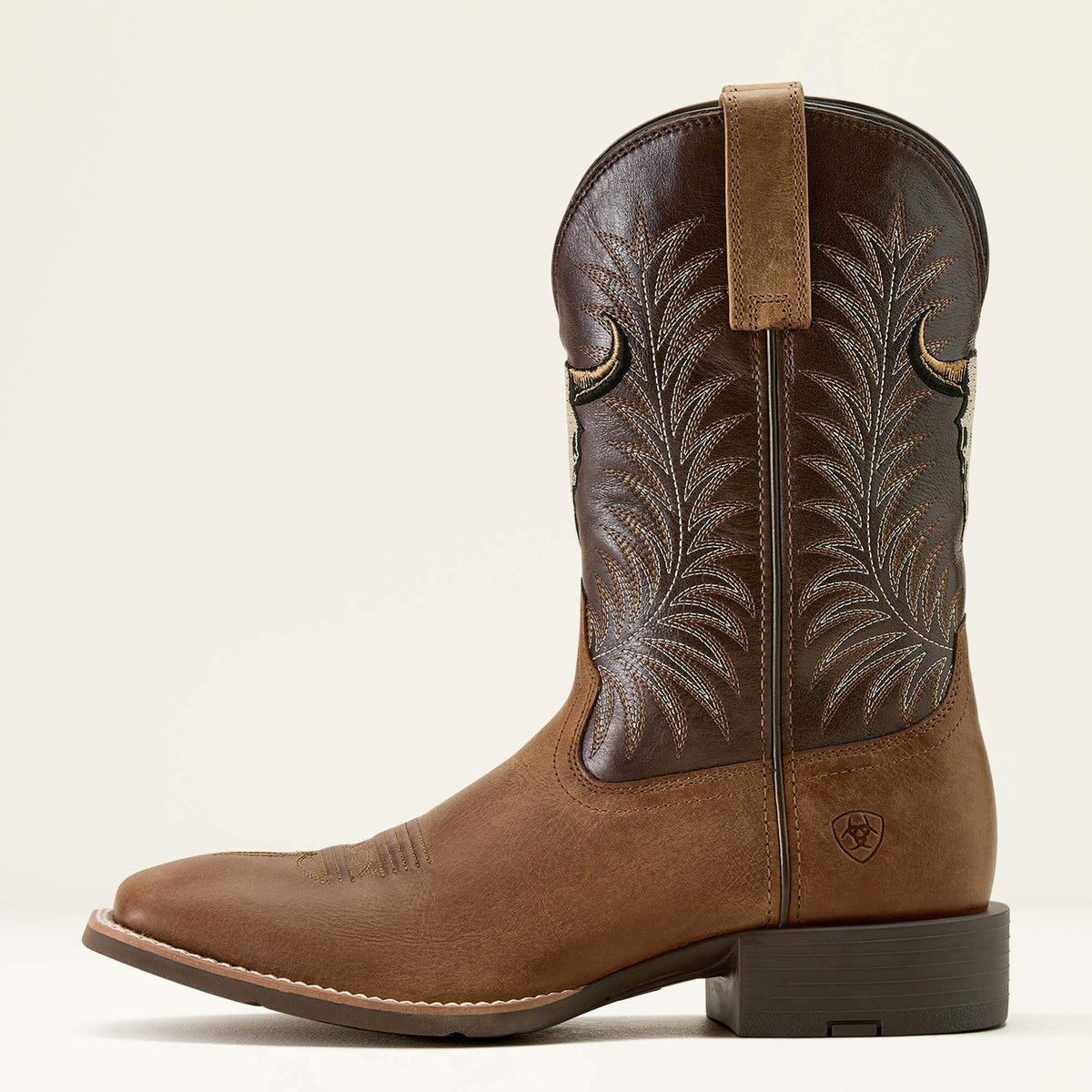 Men Sport Steer Skull Wide Square Toe Cowboy Boot | Ariat near me