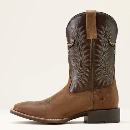 Men Sport Steer Skull Wide Square Toe Cowboy Boot | Ariat near me