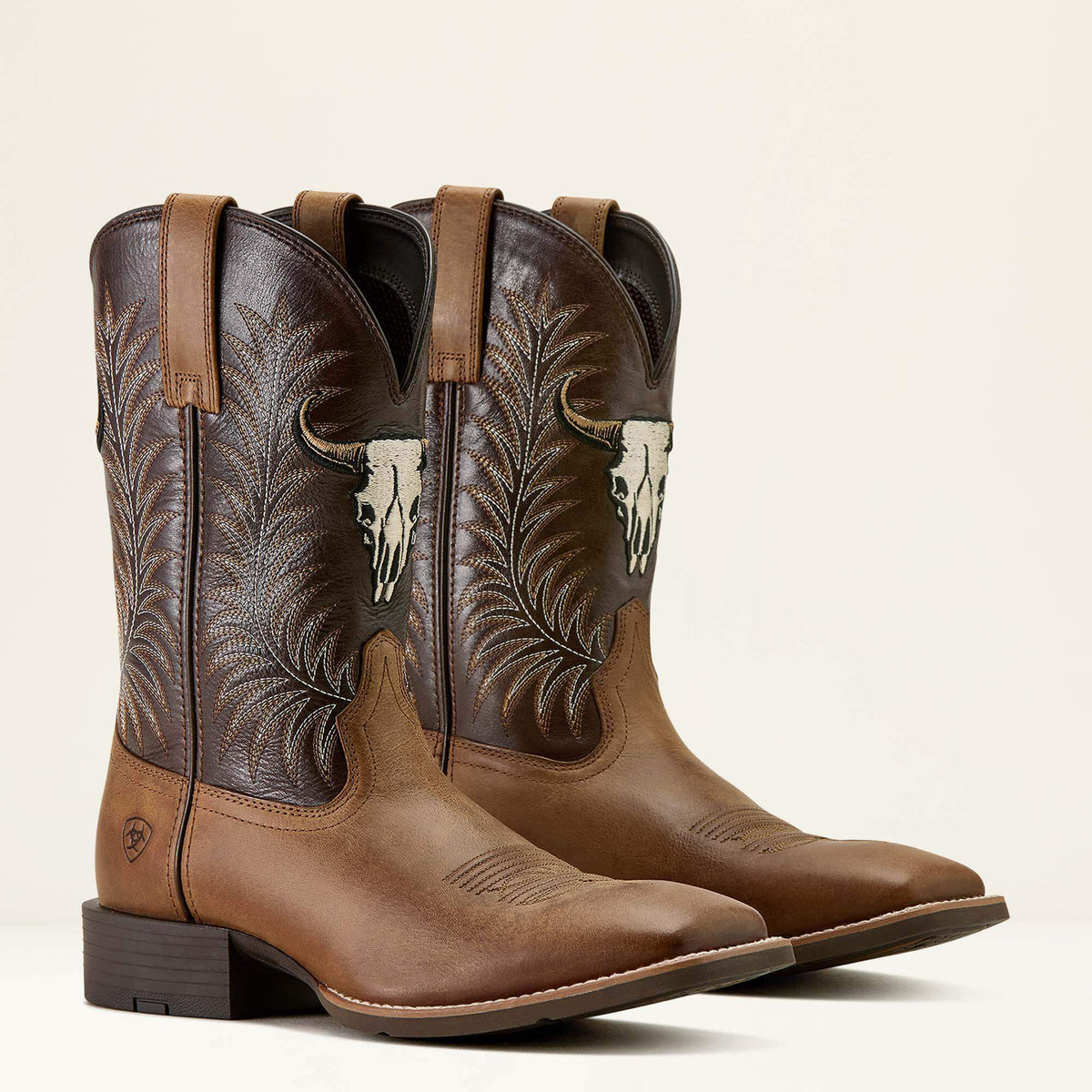 Men Sport Steer Skull Wide Square Toe Cowboy Boot | Ariat near me