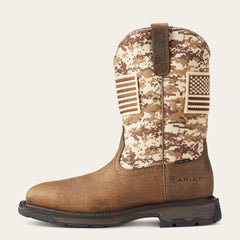 Men WorkHog Patriot Steel Toe Work Boot | Ariat on sale
