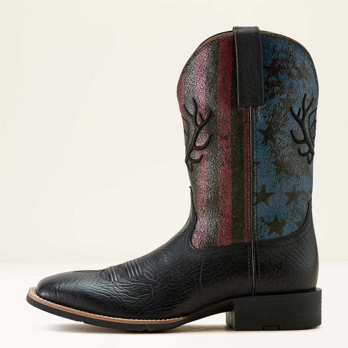 Men Sport Liberty Antler Wide Square Toe Cowboy Boot | Ariat Outlet