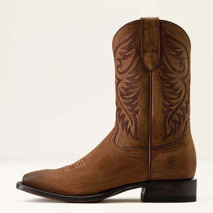 Men Wiley Wide Square Toe Cowboy Boot | Ariat on sale