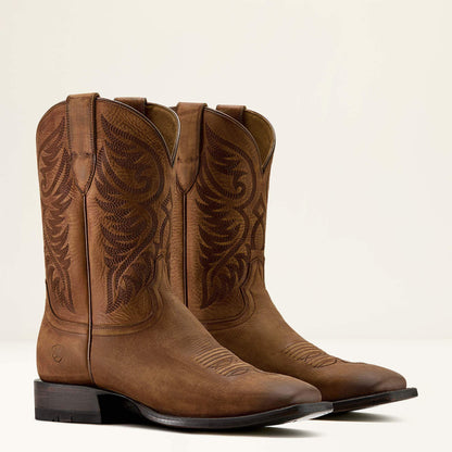 Men Wiley Wide Square Toe Cowboy Boot | Ariat on sale