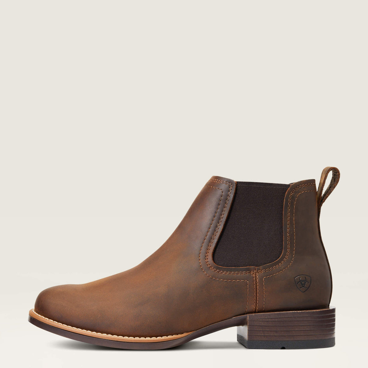 Men Booker Chelsea Round Toe Western Boot | Ariat for sale