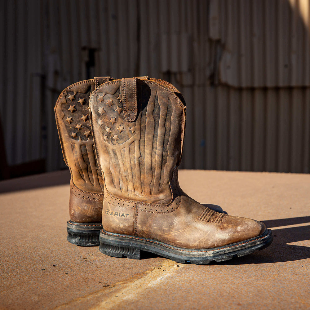 Men Sierra Shock Shield Patriot Work Boot | Ariat