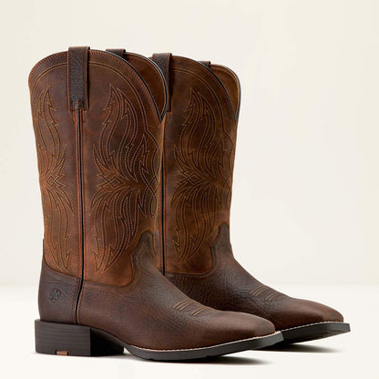 Men Sport Rustler Wide Square Toe Cowboy Boot | Ariat Online