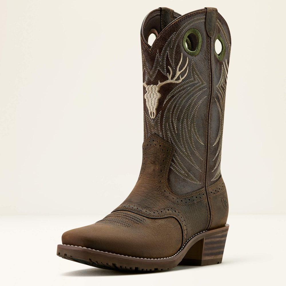 Men Hybrid Roughstock Antler Cowboy Boot | Ariat Outlet