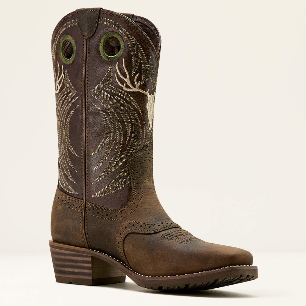 Men Hybrid Roughstock Antler Cowboy Boot | Ariat Outlet