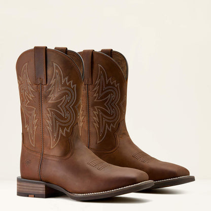 Men Western Big Rig Wide Square Toe Cowboy Boot | Ariat for sale