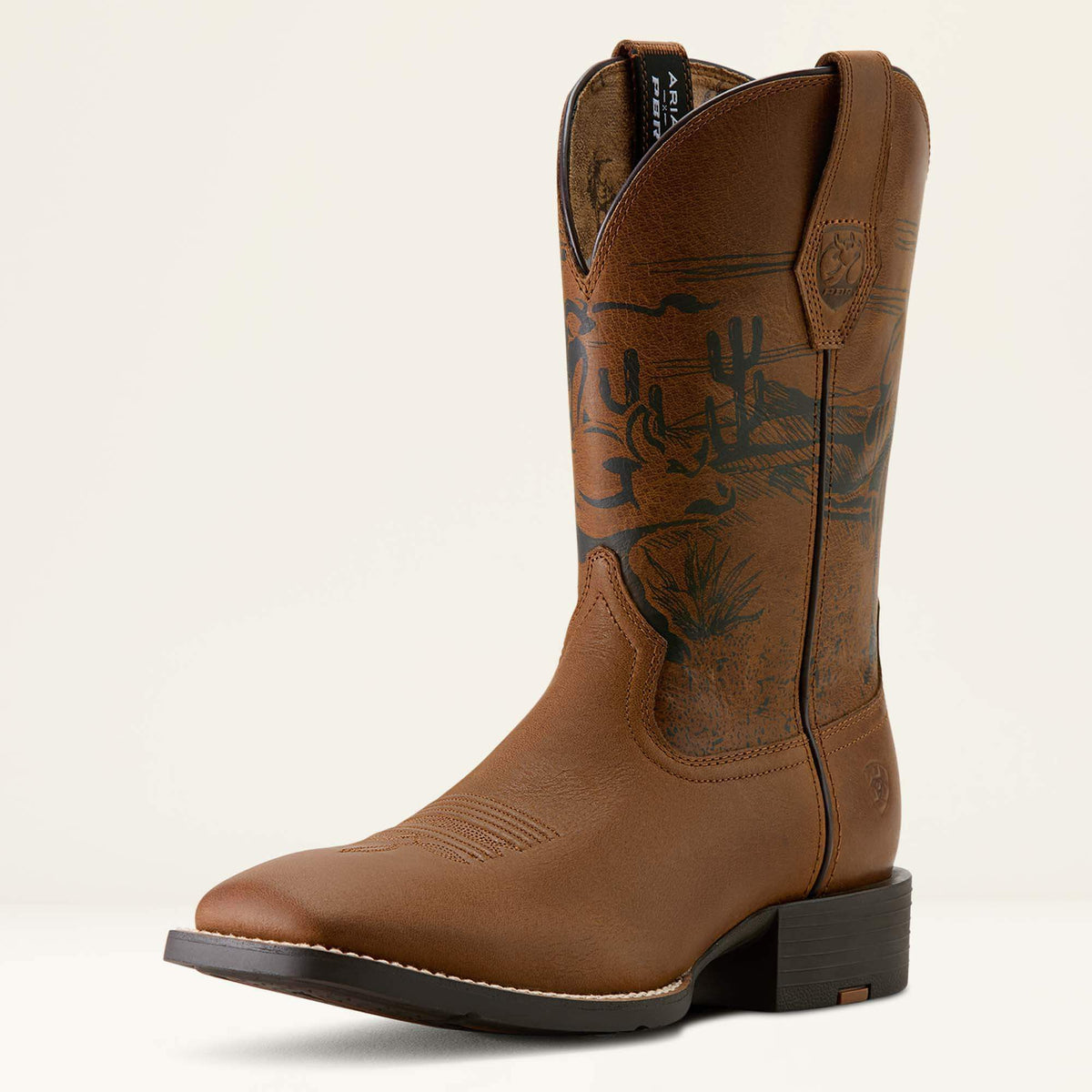 Men Sport PBR Wide Square Toe Cowboy Boot | Ariat