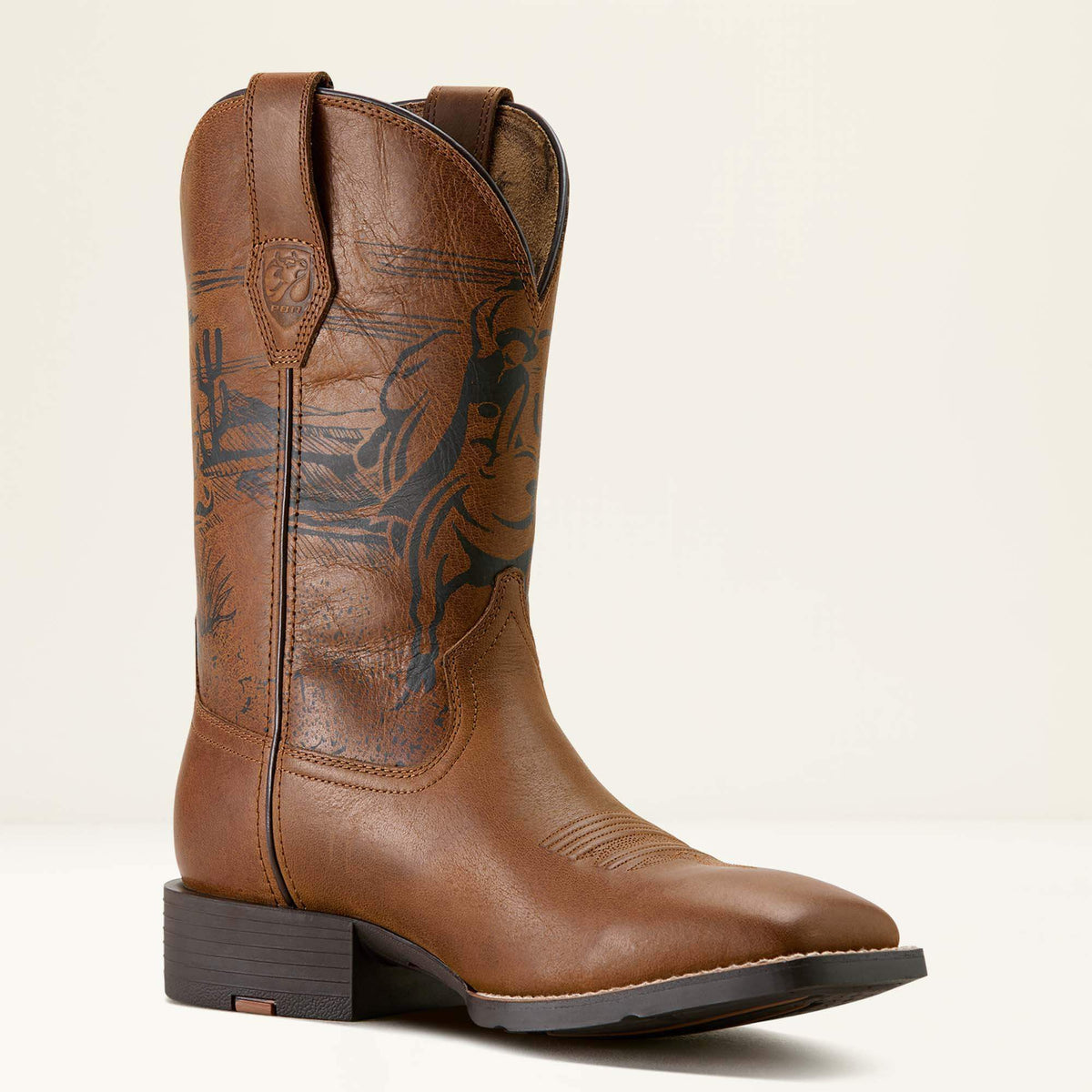 Men Sport PBR Wide Square Toe Cowboy Boot | Ariat
