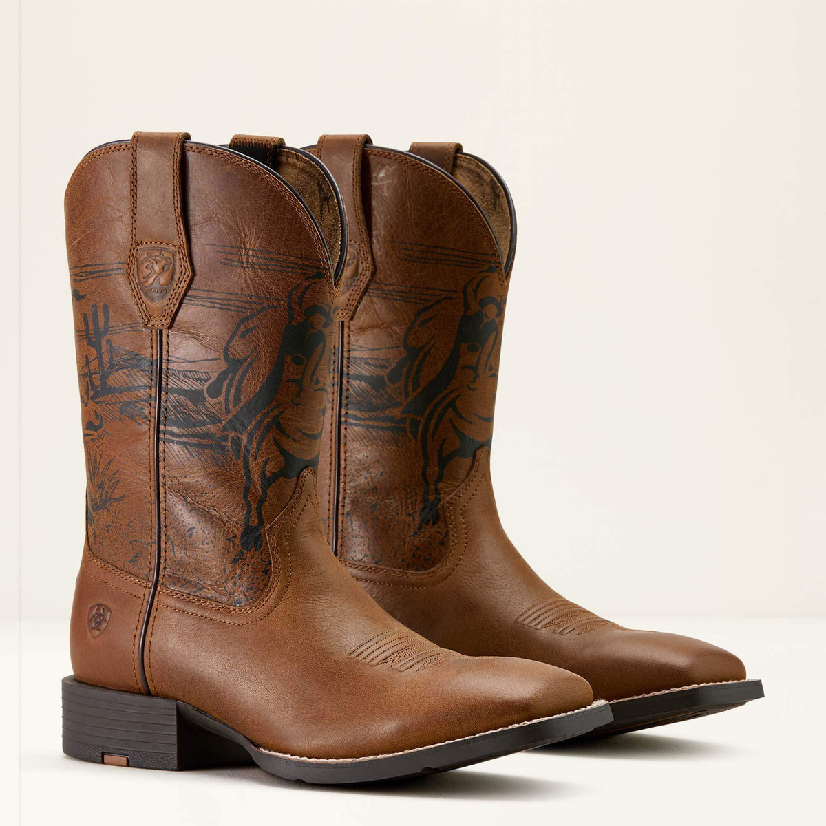 Men Sport PBR Wide Square Toe Cowboy Boot | Ariat