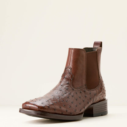 Men Booker Chelsea Wide Square Toe Western Boot | Ariat for sale
