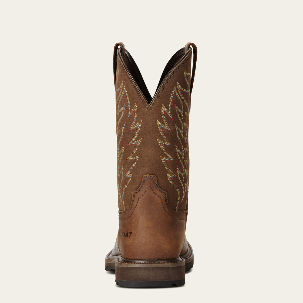 Men Groundbreaker Wide Square Toe Steel Toe Work Boot | Ariat us