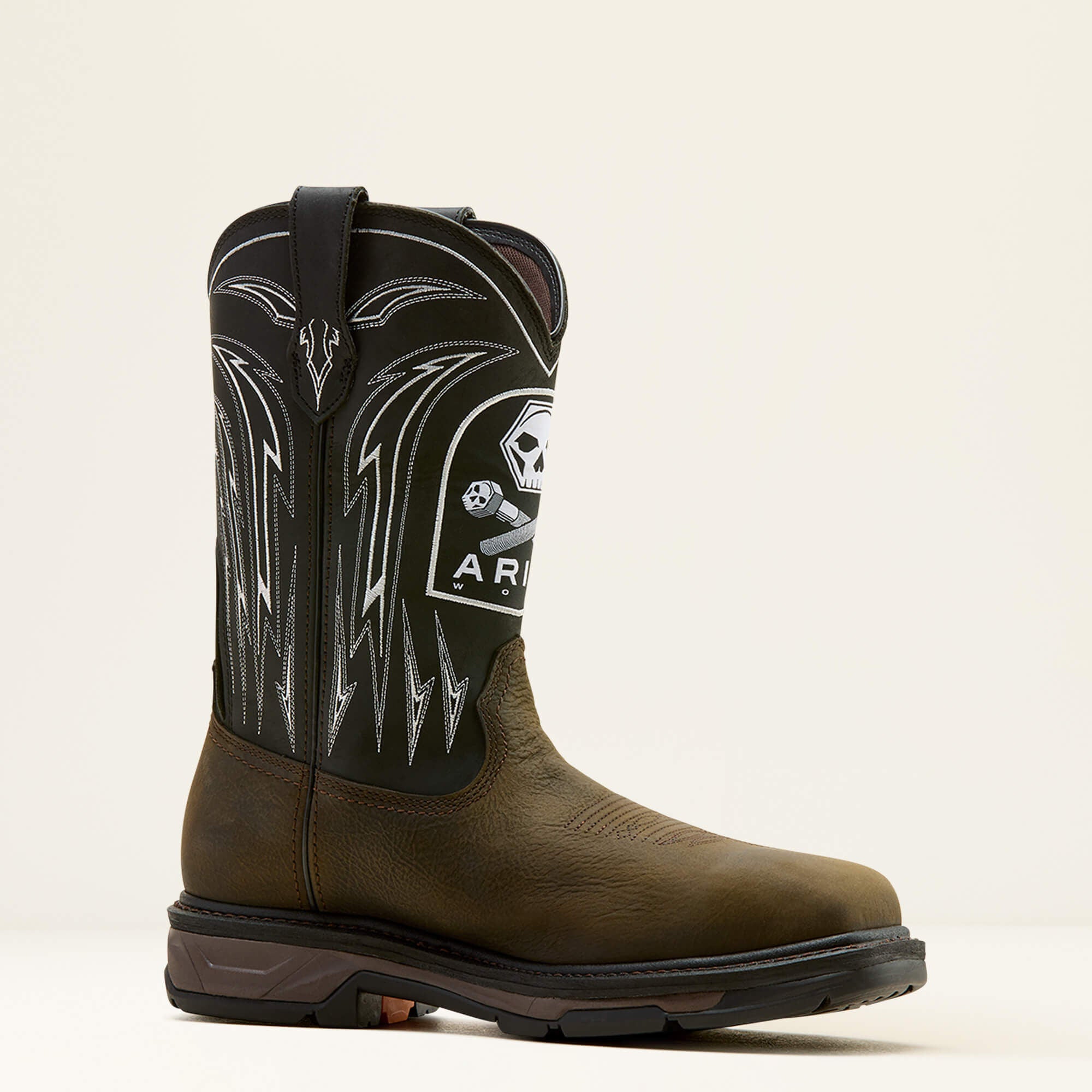 Men WorkHog XT Bolt Skull Waterproof Wide Square Toe Carbon Toe Work Boot | Ariat on sale