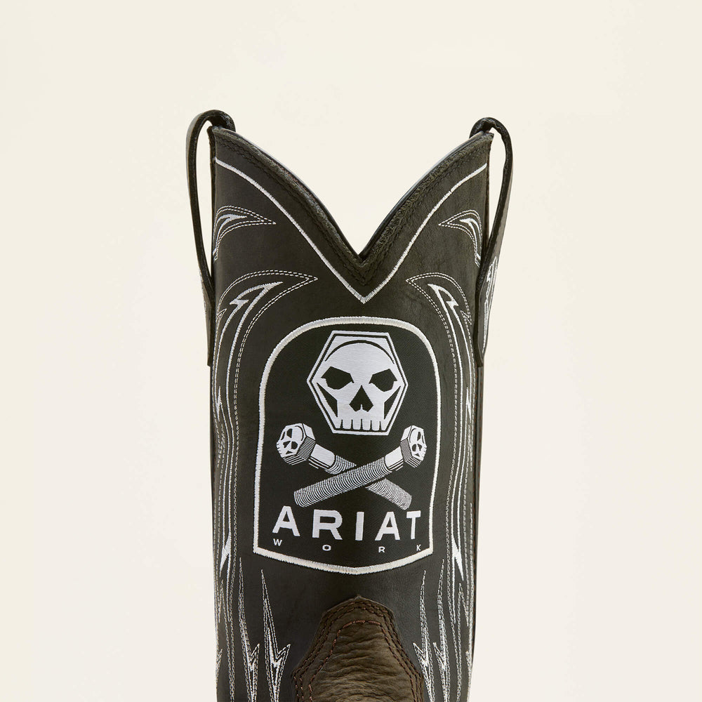 Men WorkHog XT Bolt Skull Waterproof Wide Square Toe Carbon Toe Work Boot | Ariat on sale