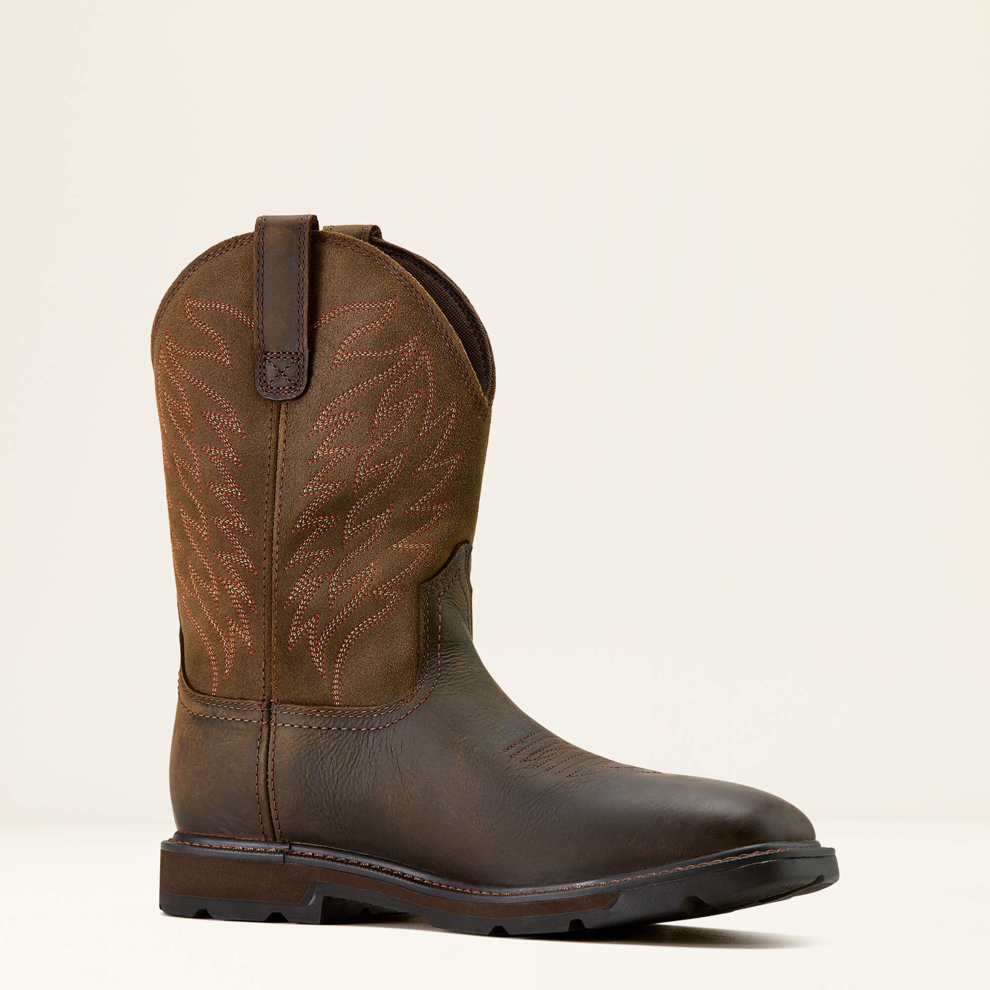 Men Groundbreaker Wide Square Toe Waterproof Work Boot | Ariat for sale