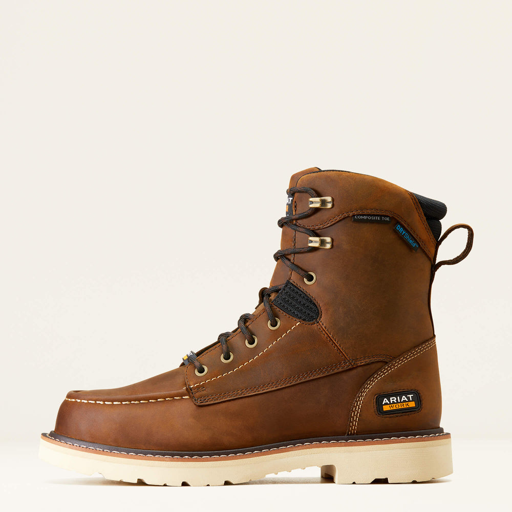 Men Rebar Lift 8" Waterproof Composite Toe Work Boot | Ariat us