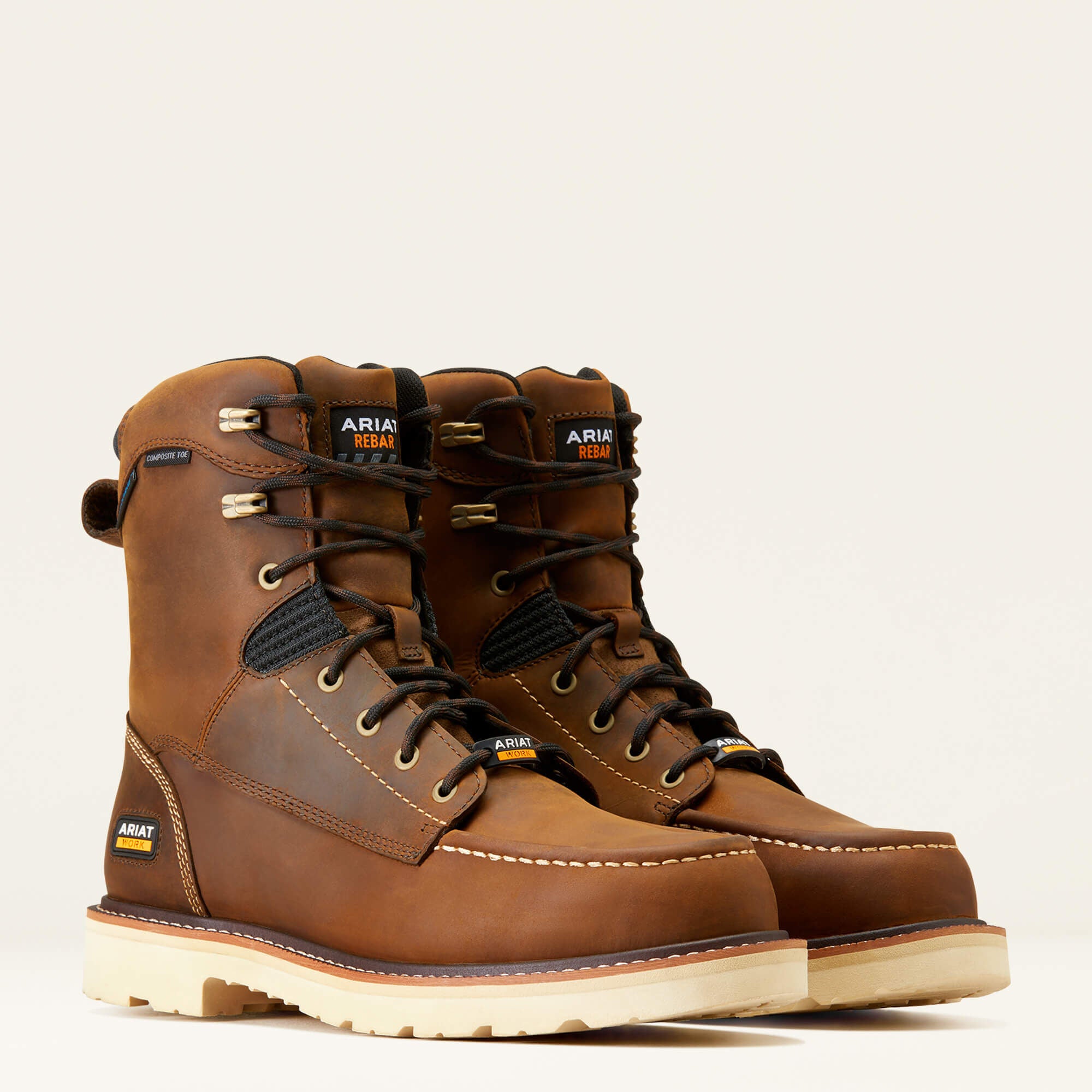 Men Rebar Lift 8" Waterproof Composite Toe Work Boot | Ariat us