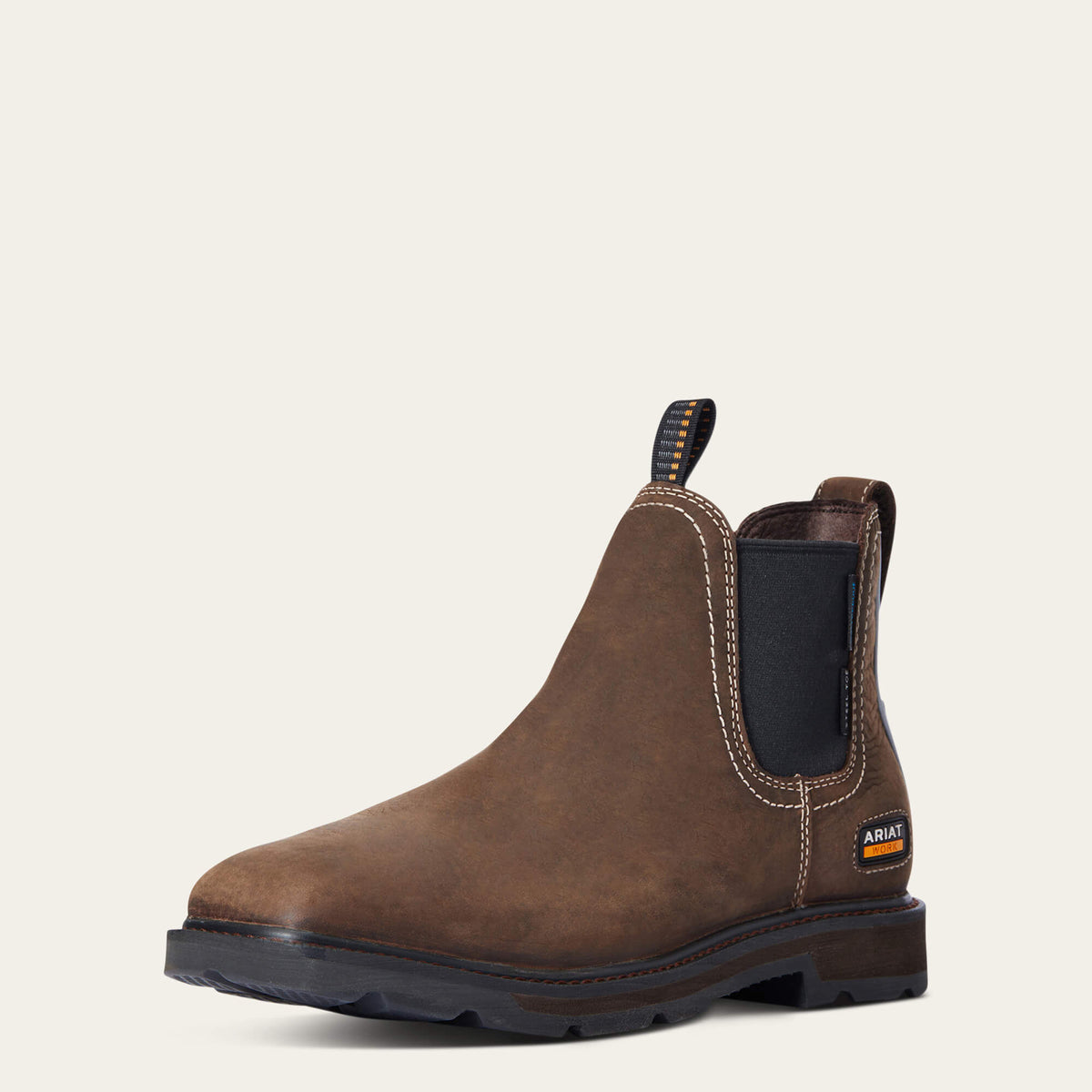 Men Groundbreaker Chelsea Wide Square Toe Waterproof Steel Toe Work Boot | Ariat us