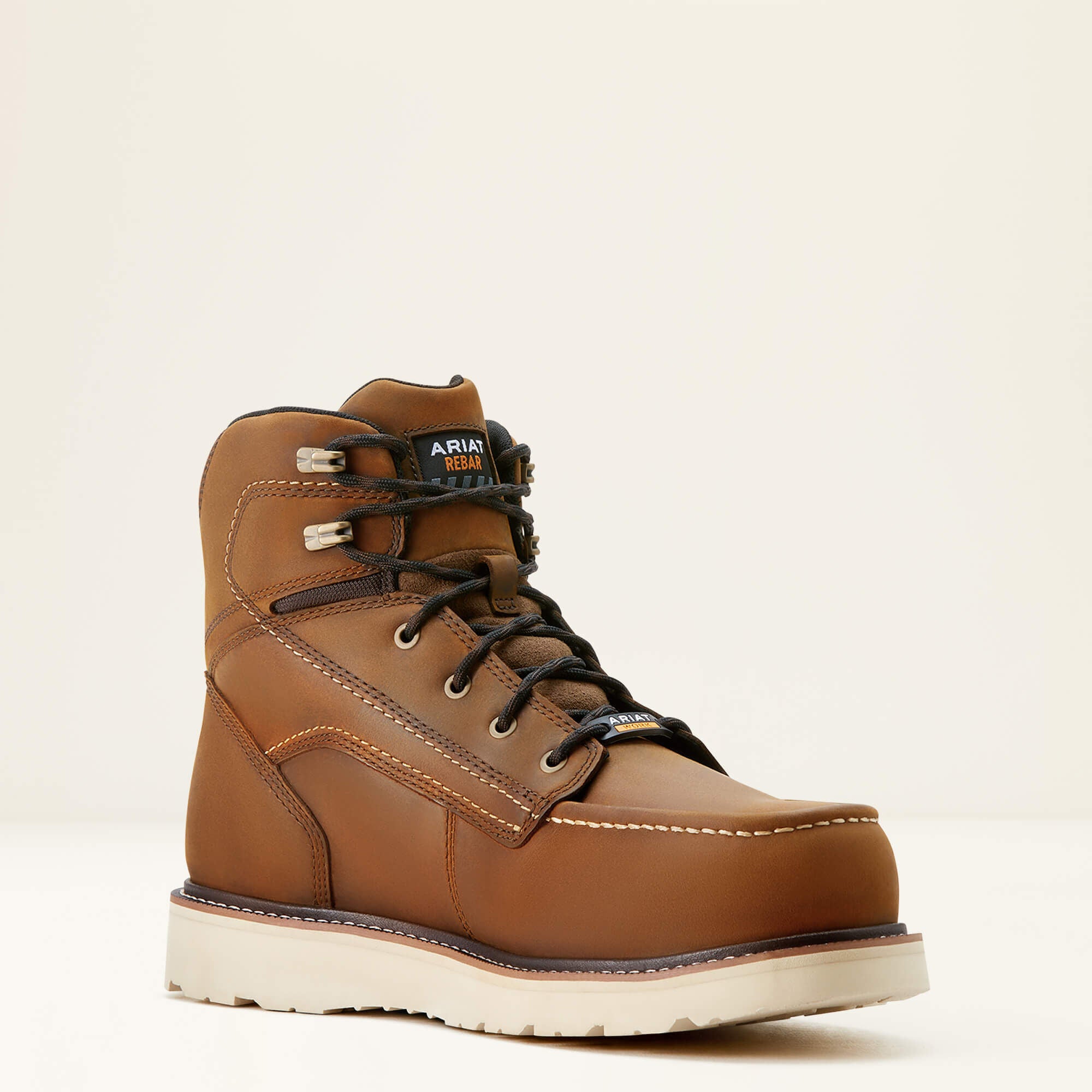 Men Rebar Wedge Moc Toe 6" Waterproof Composite Toe Work Boot | Ariat near me